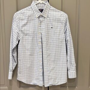 Vineyard Vines blue and white boy’s shirt